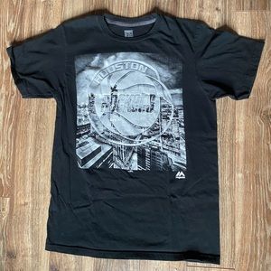 Houston Rockets City Skyline Majestic Black Graphic T-Shirt